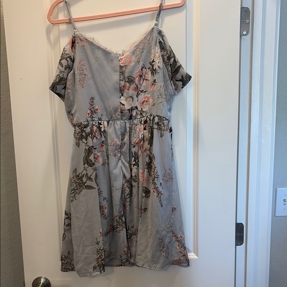 Lulus Verona light blue off the shoulder dress - Picture 11 of 13